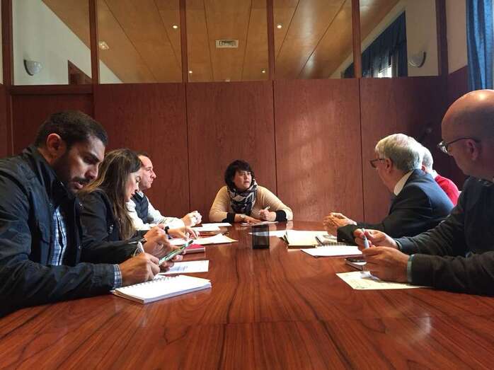 Reunión de trabajo entre Ayuntamiento y representantes de Goroeco (Foto TA)